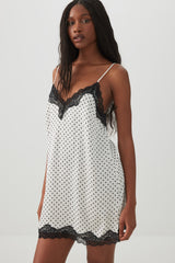 Polka Dot Sateen Nightshirt