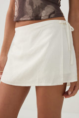 Linen Blend Skort