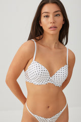 Two-Tone Lace Push Up Bra