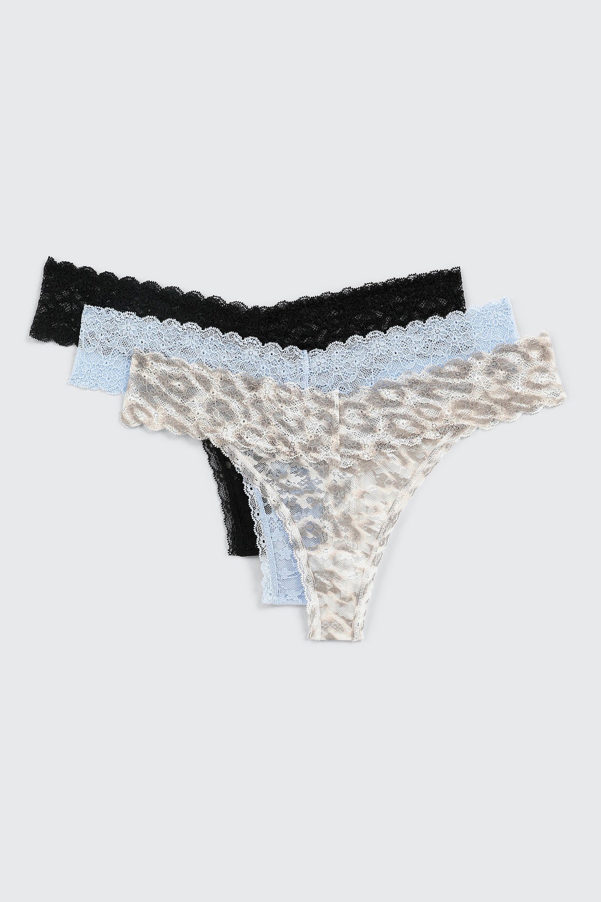 3-Pack Lace Thong Panties