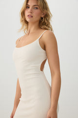 Open back Bodycon Midi Dress