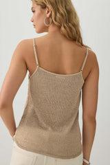 Sequin Knit Tank Top