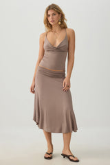 Midi Draped Skirt