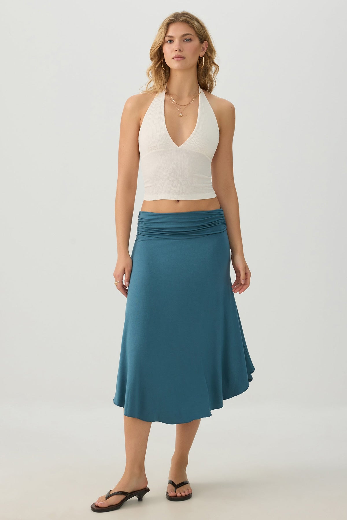 Midi Draped Skirt