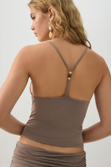 Cowl Neck Tank Top