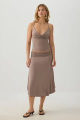 Cowl Neck Tank Top