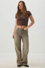 The Era Fit Mid Rise Straight Jean