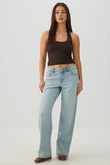 The Era Fit Mid Rise Straight Jean