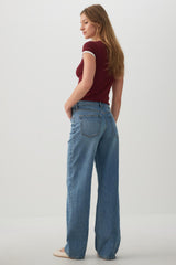 The Era Fit Mid Rise Straight Jean