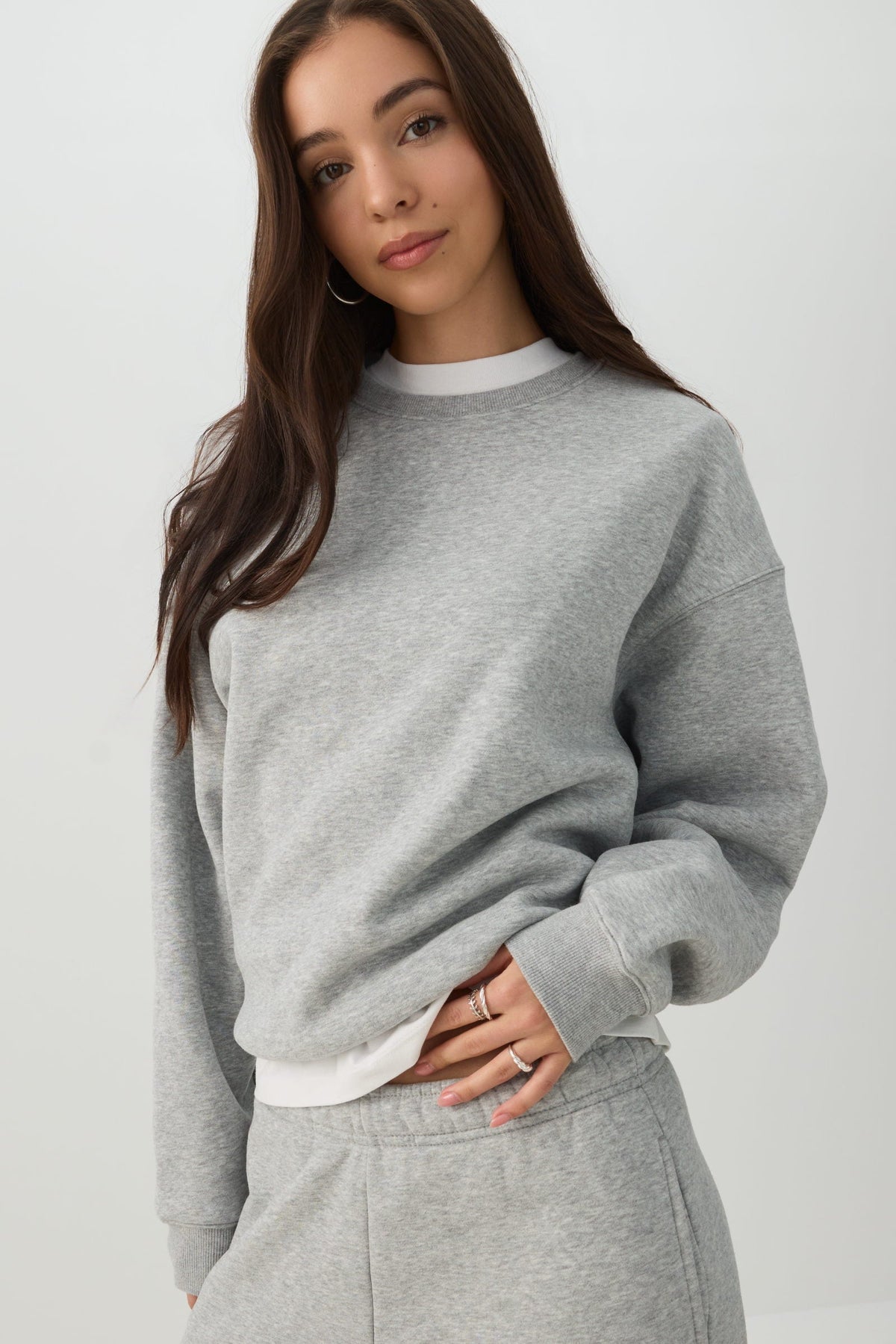 MADESOFTâ¢ Fleece Crew Neck Sweatshirt