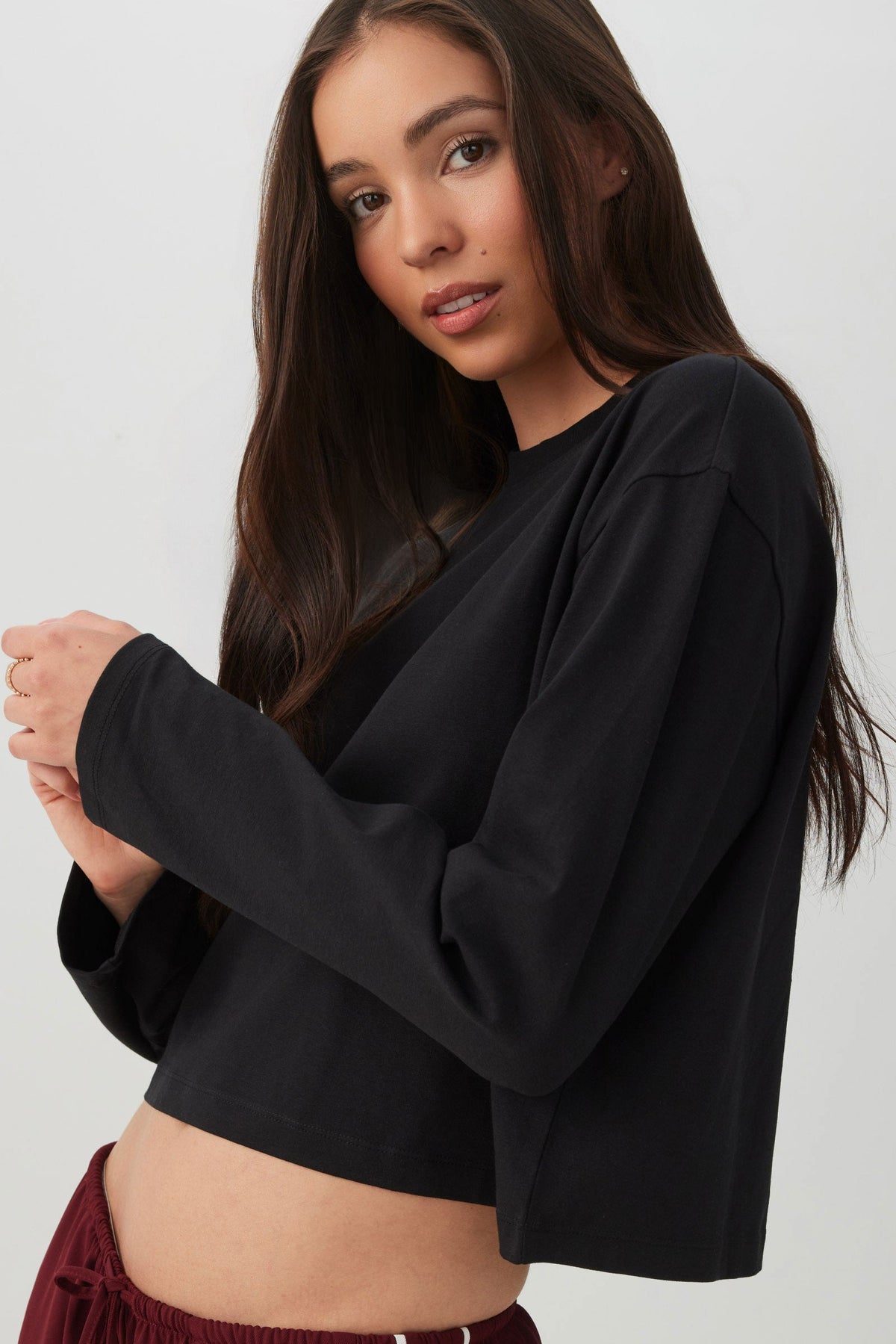 Basicoreâ¢ Boxy Long Sleeve T-Shirt