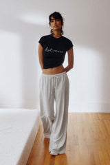Striped Wide Leg Knit Pants