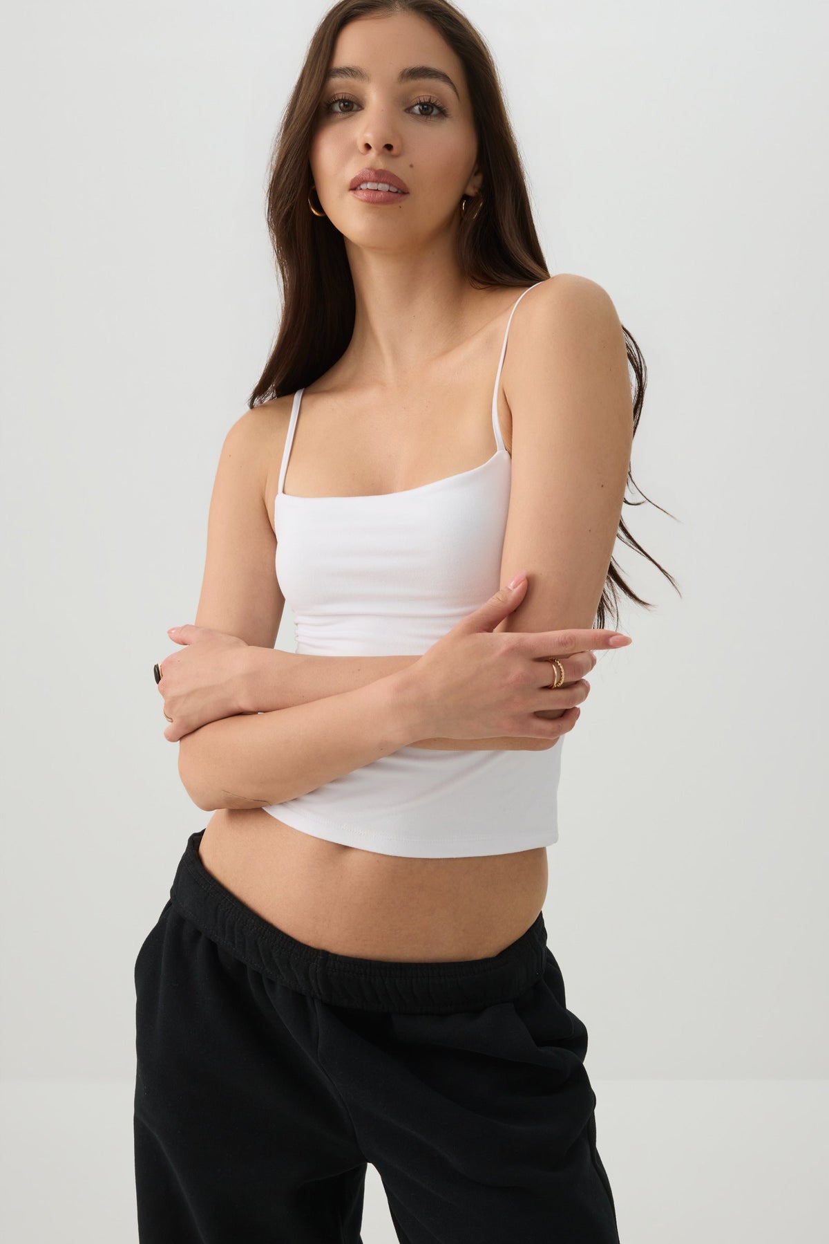 Smoothcoreâ¢ Double Layer Square Neck Tank Top