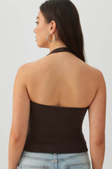 SMOOTHCOREâ¢ Halter Crop Tank Top