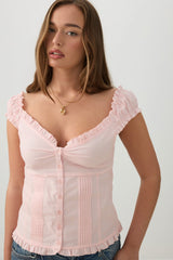Off Shoulder Puff Sleeve Top