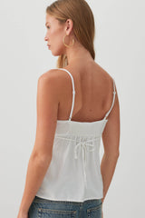 Lace Trim Babydoll Tank Top
