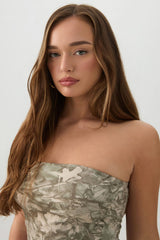 Foliage Crop Tube Top