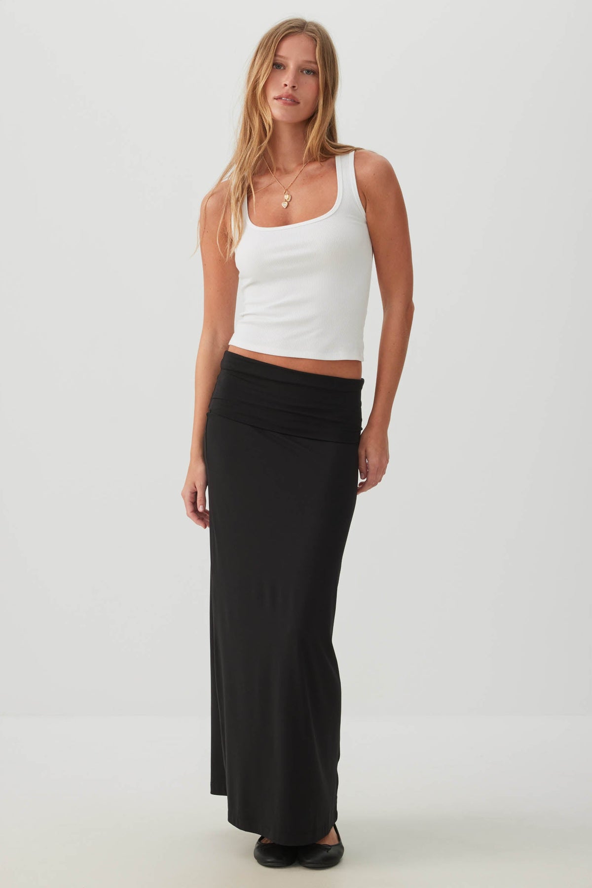 Maxi Fold-Over 2-in-1 Skirt