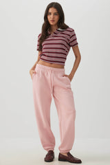 Striped Boxy Polo T-Shirt