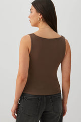 Drape Neck Tank Top