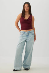 Drape Neck Tank Top