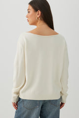 Off Shoulder Knit Sweater