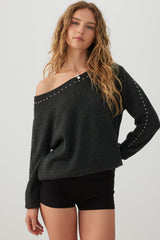 Oversized Off Shoulder Sweater