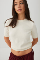 Short Sleeve Crew Neck Sweater