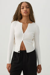Slim Fit Button Front Cardigan