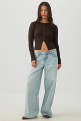 Slim Fit Button Front Cardigan