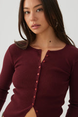 Slim Fit Button Front Cardigan
