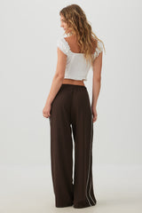 Flowy Twill Wide Leg Pants