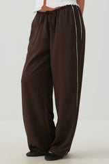 Flowy Twill Wide Leg Pants