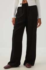 Crepe Wide Leg Pants