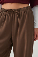 Crepe Wide Leg Pants
