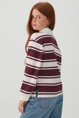 Striped Polo Top