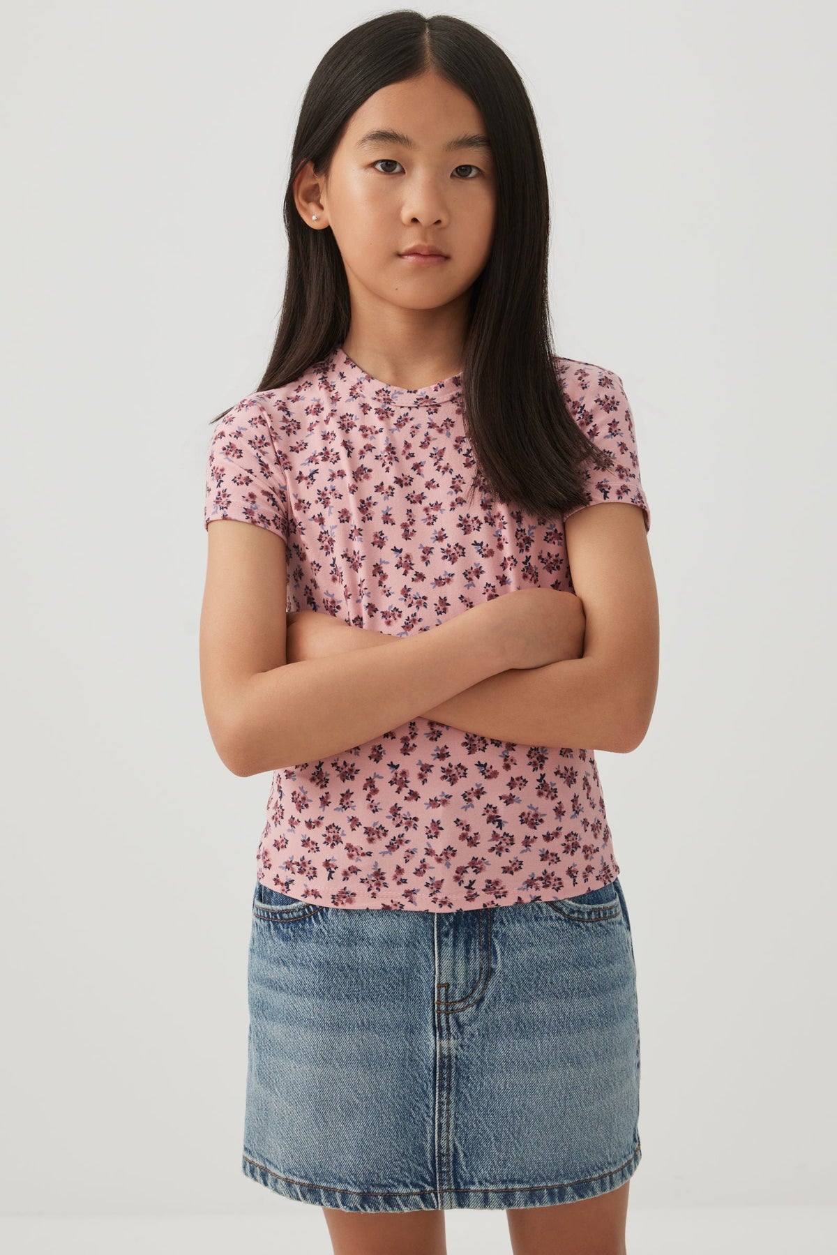 Floral Print Baby Tee
