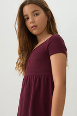 Rib Peplum Top