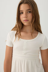 Rib Peplum Top