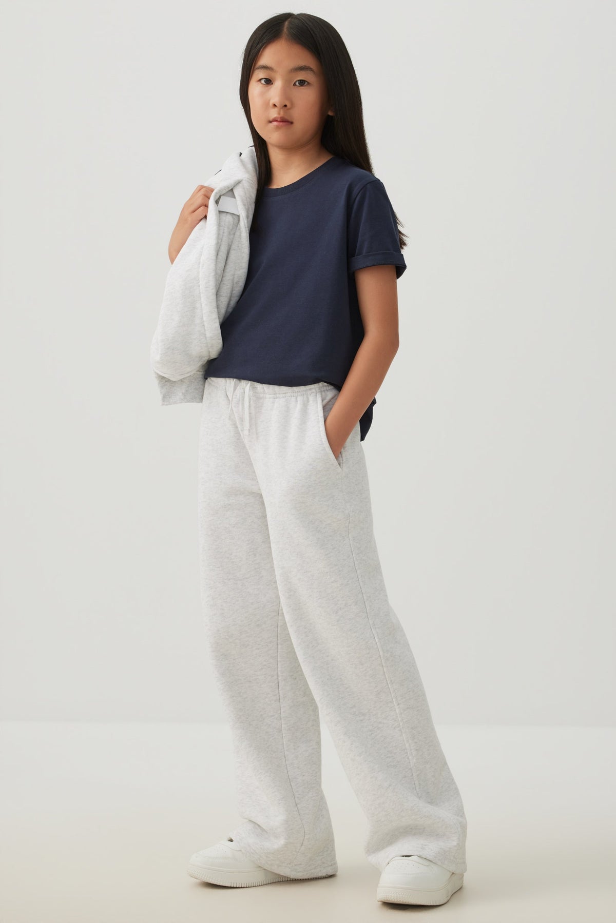 MADESOFTâ¢ Fleece Wide Leg Sweatpants