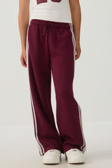 Lace Trim Knit Pants