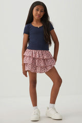 Tiered Mini Skirt