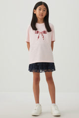 Tiered Lace Mini Skirt