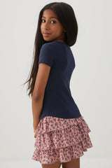 Flower Pointelle Knit Top
