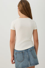 Flower Pointelle Knit Top