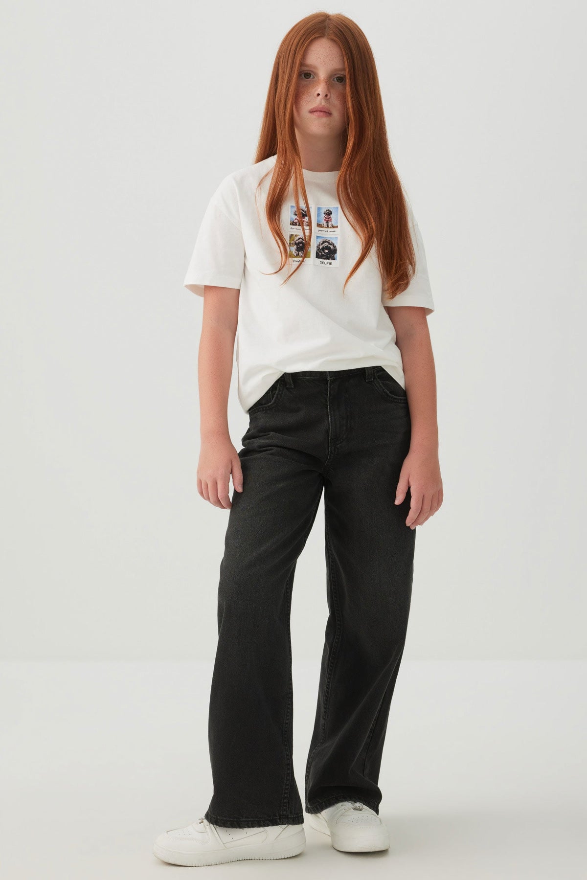 Wide Leg Denim Jeans