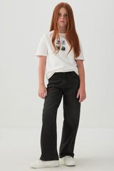Wide Leg Denim Jeans