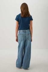 Wide Leg Denim Jeans