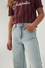 Wide Leg Denim Jeans