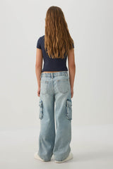Cargo Wide Leg Jeans